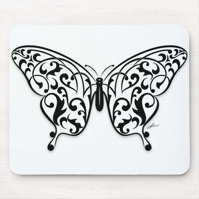 Butterfly_Design Mouse Pad (Front)