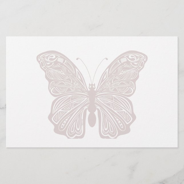 Butterfly Design Stationery (Front)