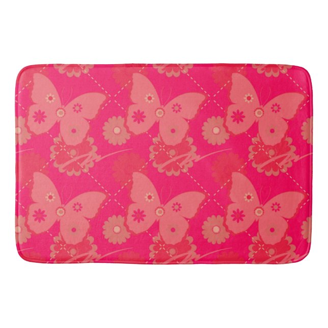Butterfly Designer Bath & Kitchen Mats - Customise (Front)