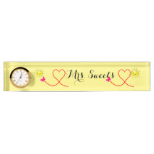Butterfly  desk name plate