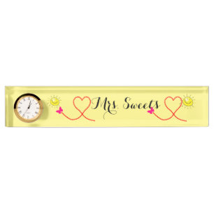 Butterfly  desk name plate