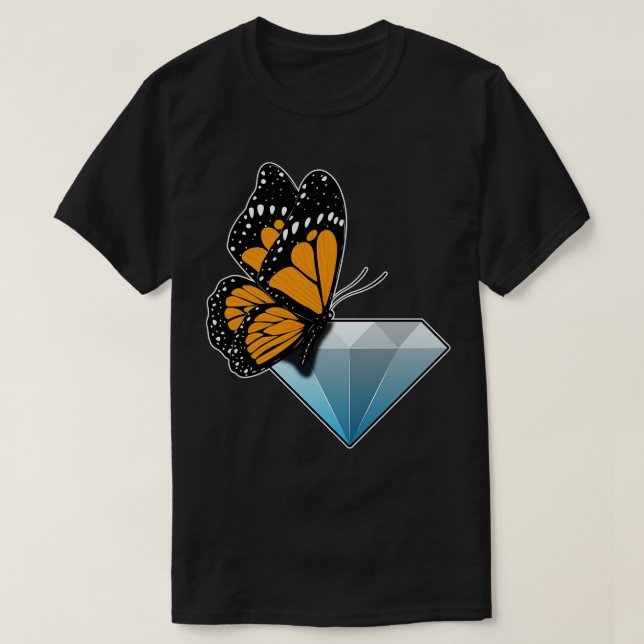 Butterfly Diamond T-Shirt (Design Front)