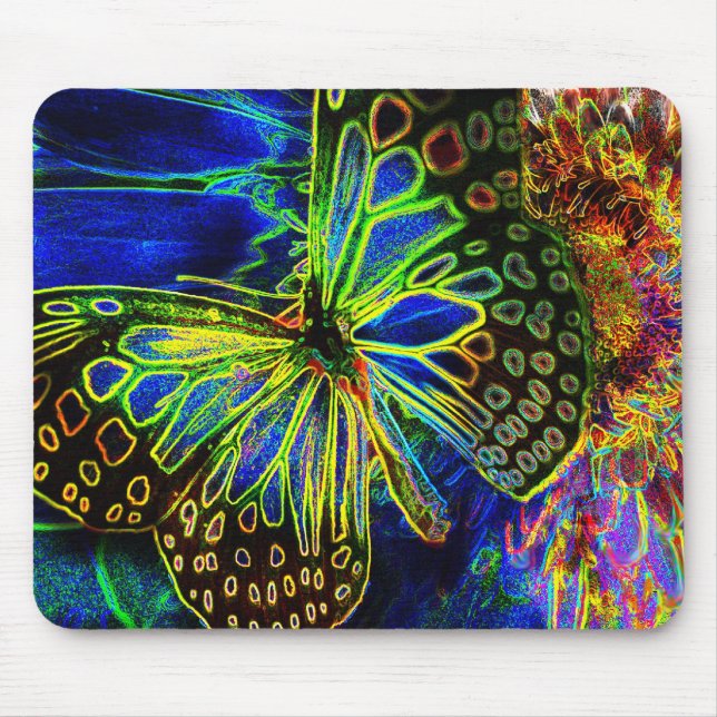 Butterfly Digital Art Mousepad (Front)