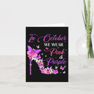 Butterfly Domestic Violence And Breast Cancer Awar Card