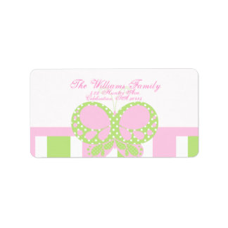 Butterfly Dots Address Label 4
