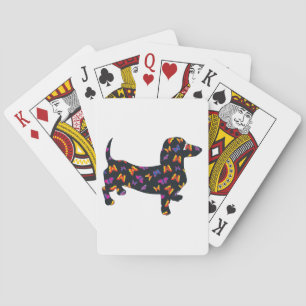Butterfly Doxie Dachshund Playing Cards