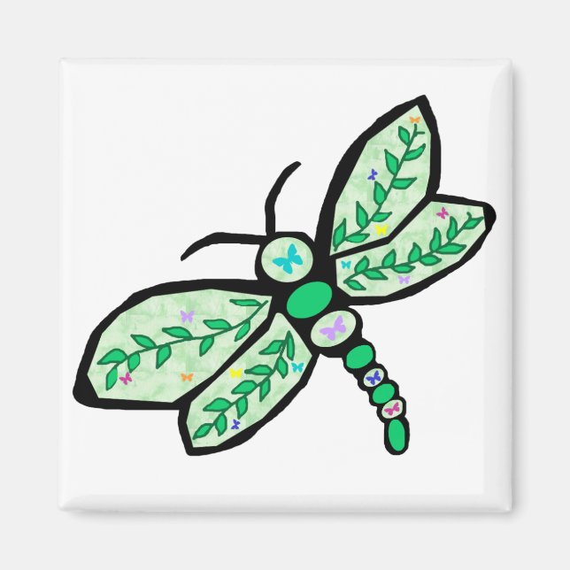 Butterfly Dragonfly magnet (Front)