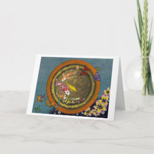 Butterfly Dream VI (I Ching Fish Pot) Card