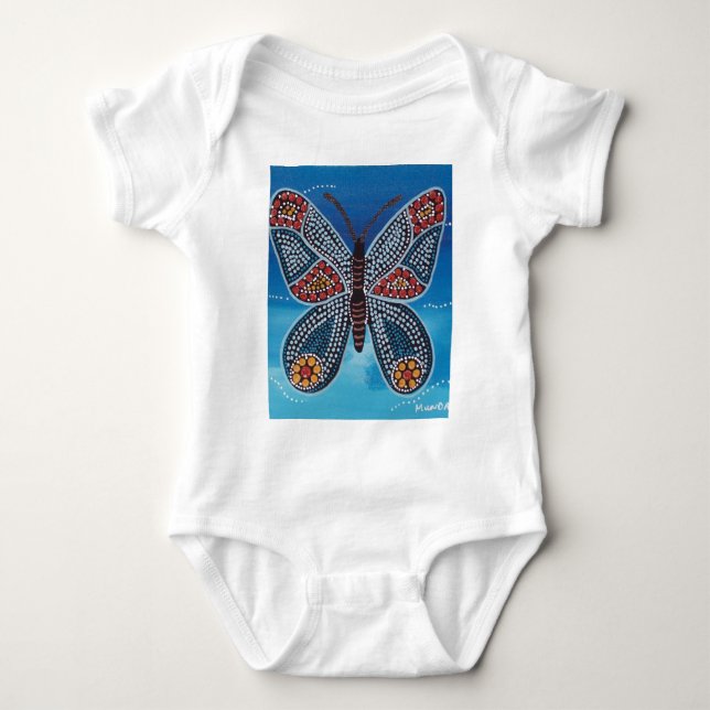 Butterfly Dreaming Baby Bodysuit (Front)