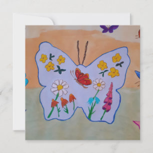 Butterfly Dreaming Flat Greeting Card