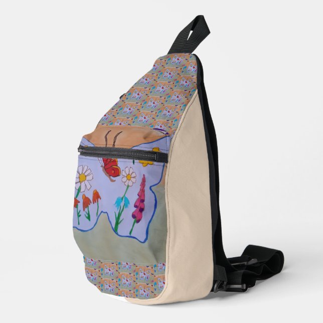 Butterfly Dreaming Sling Bag (Right Corner)