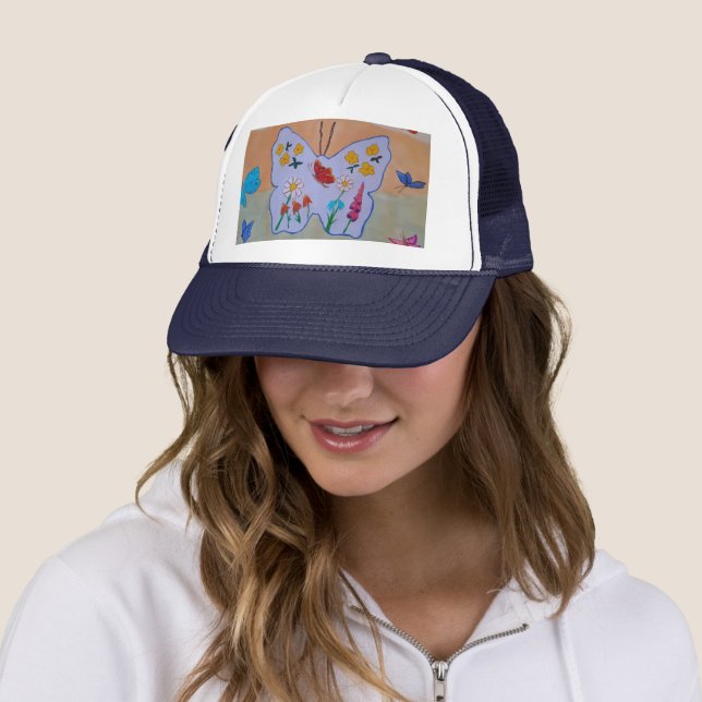 Butterfly Dreaming Trucker Hat (In Situ)
