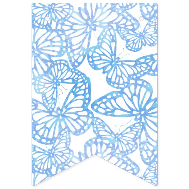 Butterfly Dreams (Blue) Bunting (First Flag)