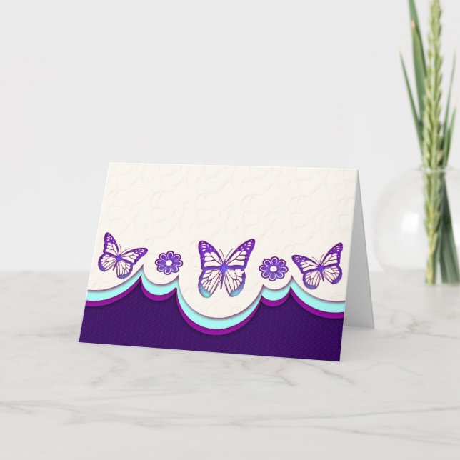 Butterfly Dreams Card (Blank) (Front)