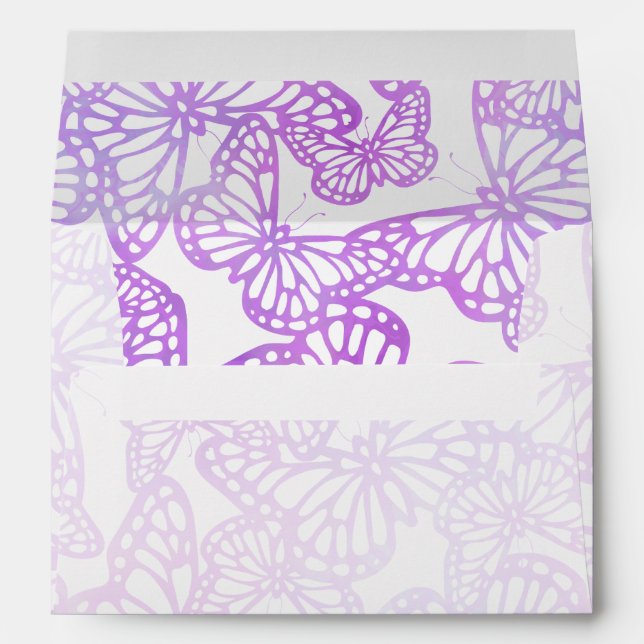 Butterfly Dreams (Lavender) Envelope (Back (Bottom))