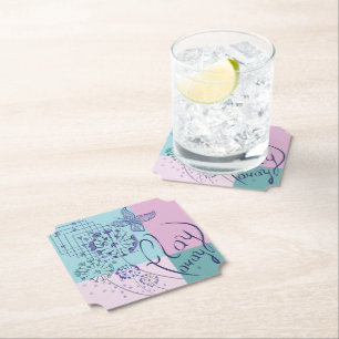Butterfly Dreams Paper Coaster