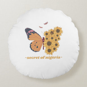 "Butterfly Dreams" Round Cushion