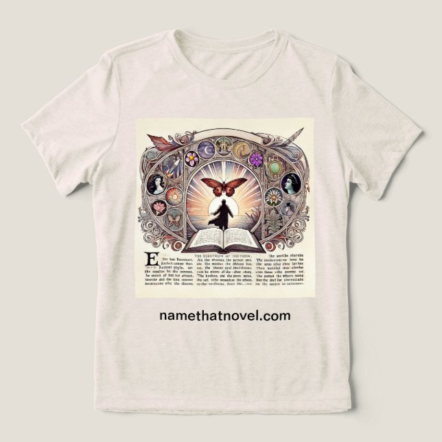 Butterfly Dreams Tri-Blend Shirt (Design Front)