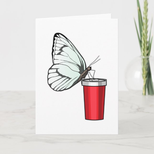 Butterfly Drinking mug Card (Front)