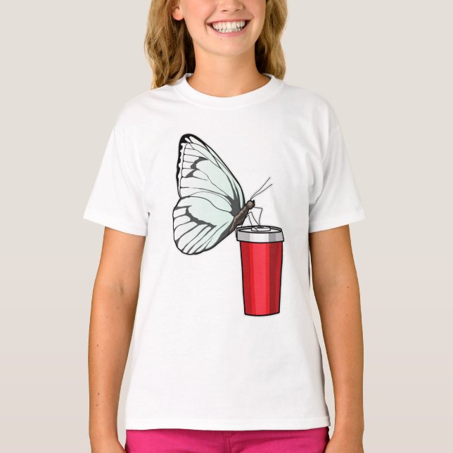 Butterfly Drinking mug T-Shirt (Front)
