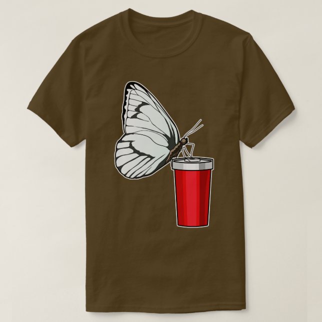Butterfly Drinking mug T-Shirt (Design Front)