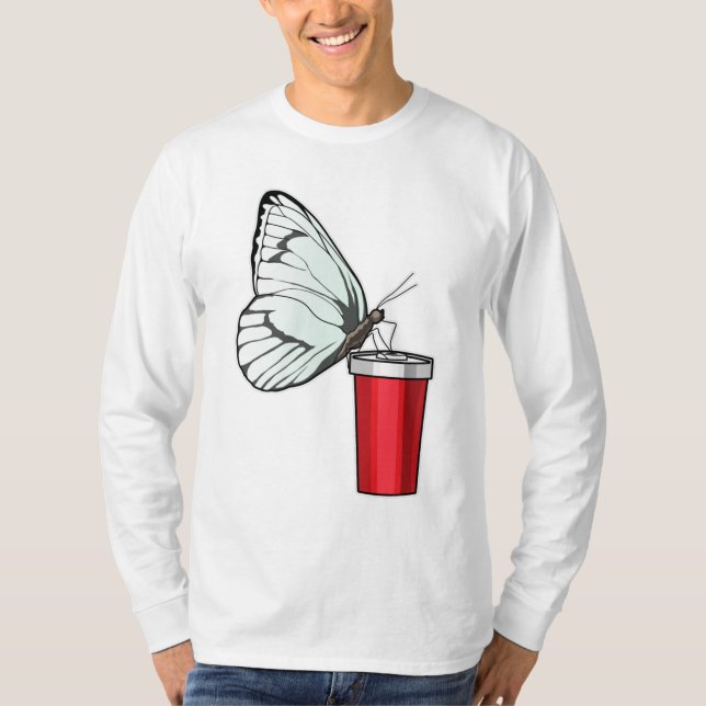 Butterfly Drinking mug T-Shirt (Front)