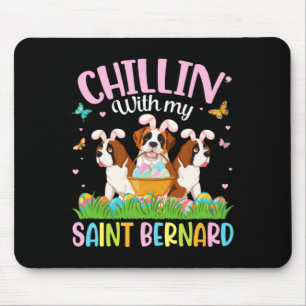 Butterfly Easter Eggs Basket Chillin With My Saint Mouse Pad
