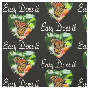 BUTTERFLY EASY DOES IT PHOTO FABRIC