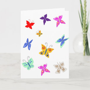 Butterfly editable  card