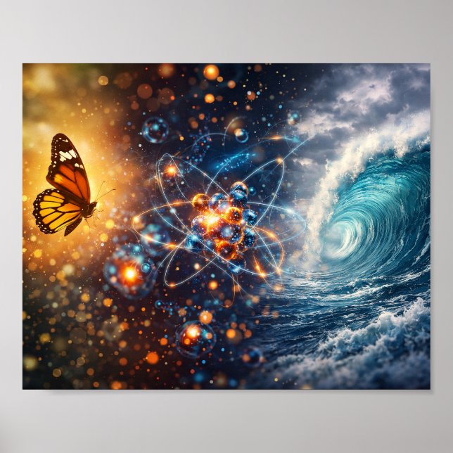Butterfly Effect Chaos Theory Abstract Poster (Front)