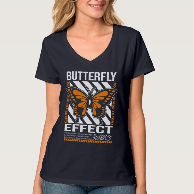 Butterfly Effect Chaos Theory T-Shirt (Front)