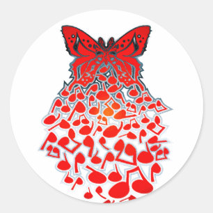 Butterfly_Effect Classic Round Sticker