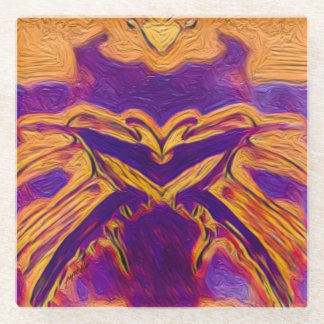 Butterfly Effect Glass Coaster