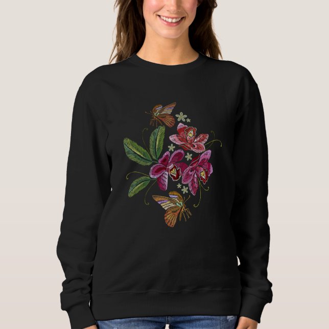 Butterfly Embroidery Sweatshirt (Front)