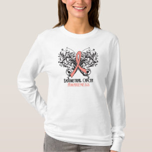 Butterfly Endometrial Cancer Awareness T-Shirt