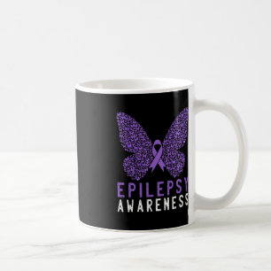 Butterfly Epilepsy Awareness Month Purple Ribbon S Coffee Mug