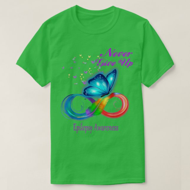 Butterfly Epilepsy Awareness  T-Shirt (Design Front)