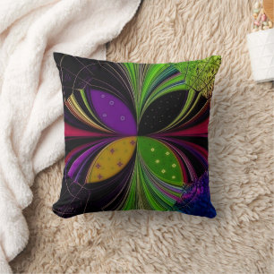 "Butterfly Euphoria" Polyester Throw Pillow