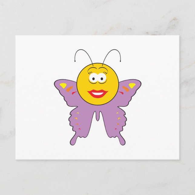 Butterfly Face Postcard (Front)
