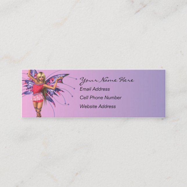 Butterfly Faerie Skinny Profile Card (Front)