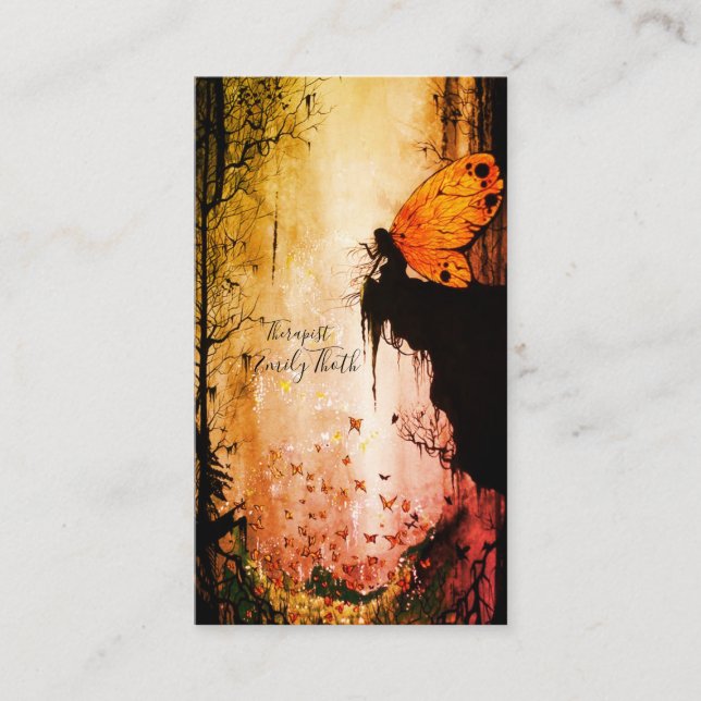 Butterfly Fairy Business Card (Front)