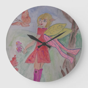 Butterfly Fairy Clock