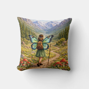 Butterfly Fairy Mountain Hiker   Fairycore Flower Cushion
