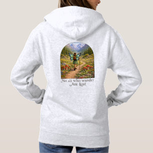 Butterfly Fairy Mountain Hiker   Fairycore Flower Hoodie