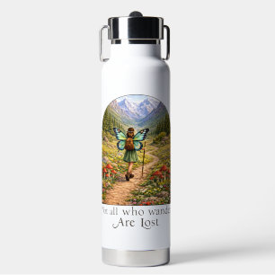 Butterfly Fairy Mountain Hiker Fairycore Flower Water Bottle