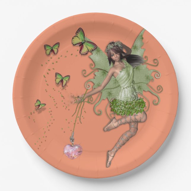 Butterfly fairy paper plate (Front)