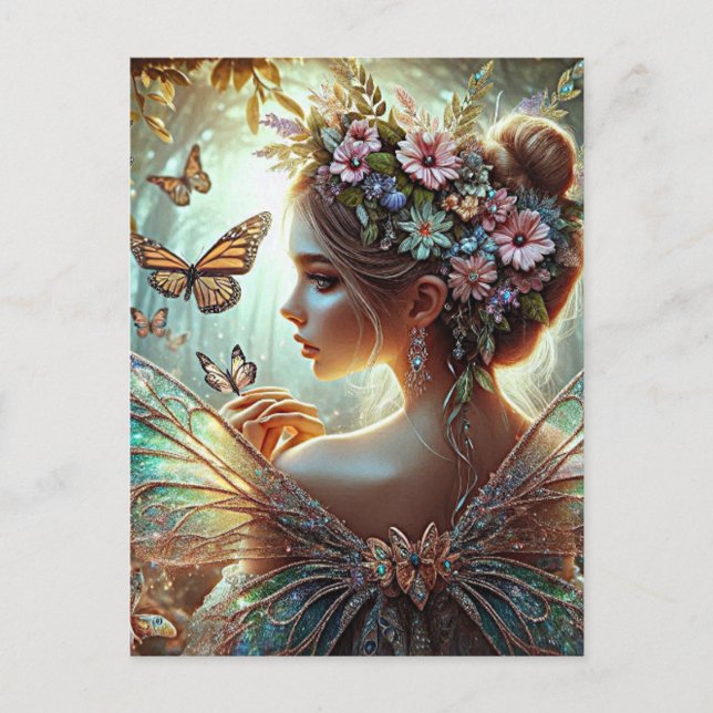 Butterfly Fairy Postcard (Front)