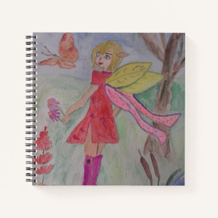 Butterfly Fairy Spiral Notebook