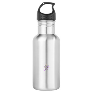 Butterfly Fairy Tattoo Vector – Vintage Floral Art 532 Ml Water Bottle