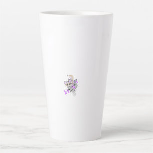 Butterfly Fairy Tattoo Vector – Vintage Floral Art Latte Mug